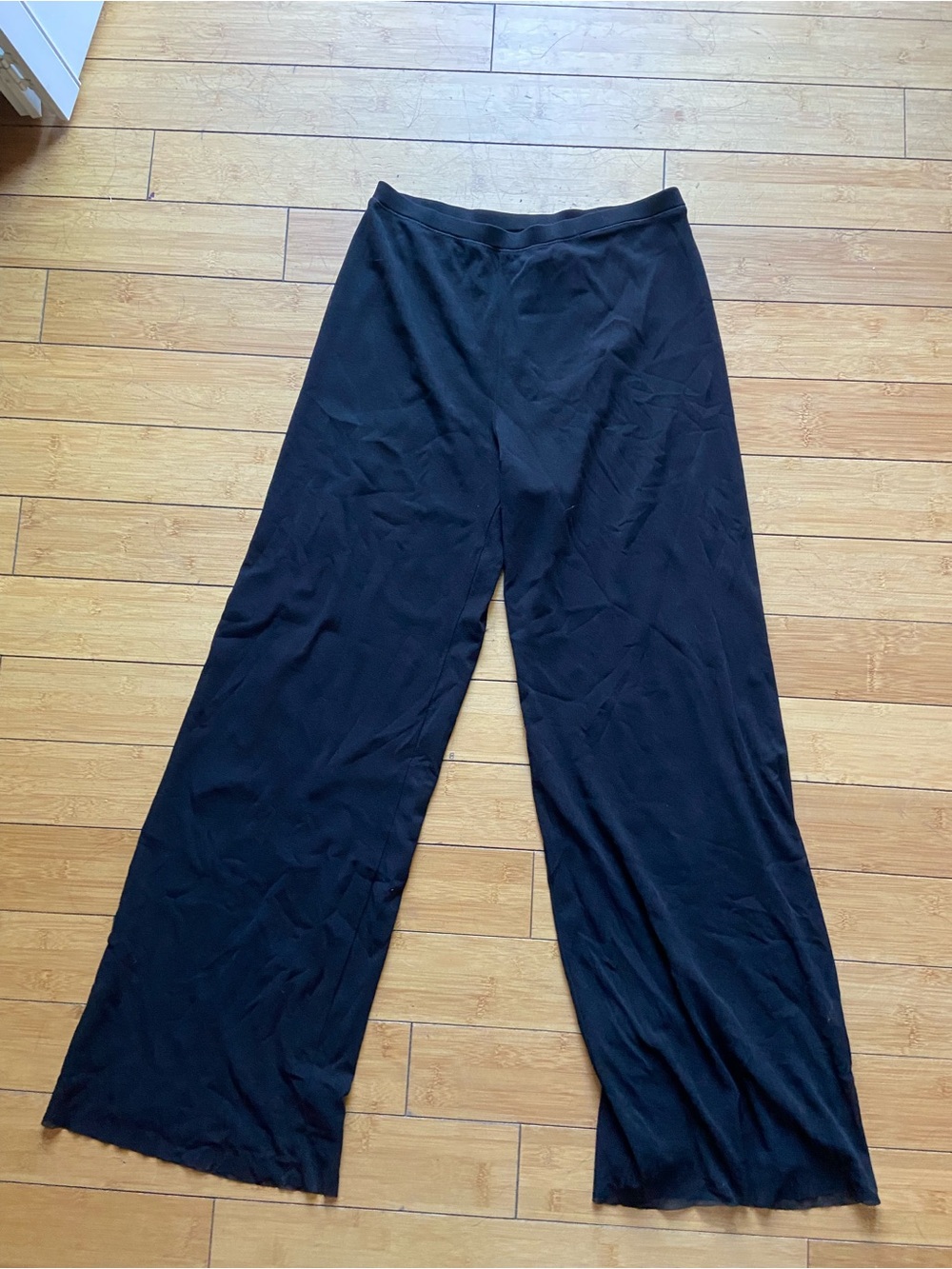 Vintage Jean Paul Gaultier Soleil Black Wide-Leg Pull-On Pants